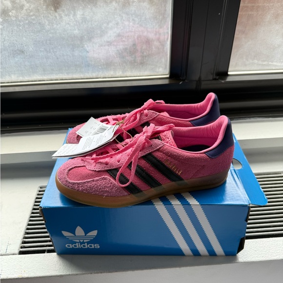 NEW with box Adidas Wmns Gazelle 'Bliss Pink Purple' size 6W - Picture 5 of 9